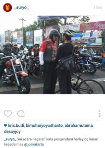 One of the photos of the Jogja confrontation going viral on social media